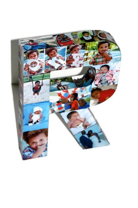 Children's Room Decor 3D Picture Frame Photo letter collage Gift, College Dorm Room Wedding ...