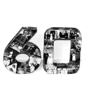 Wedding Anniversary Birthday Collage 20th 30th 40th Photo Number Picture Letter Class Reunion Birthday Jersey Graduation 2015 3D 15 15th