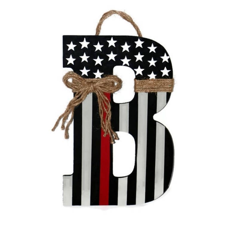 Thin Red Line Thin Red Line Flag Patriotic Thin Red Line Etsy