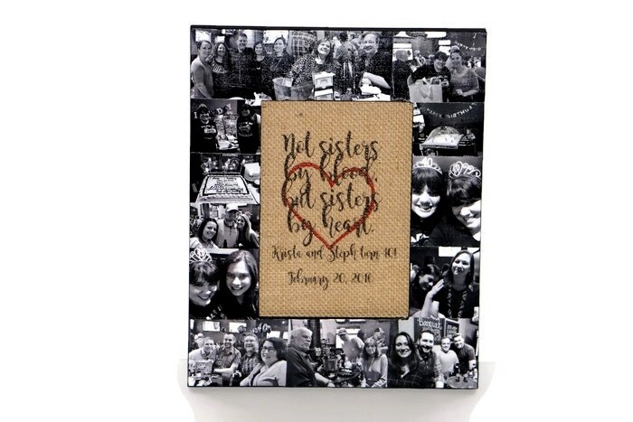 Not Sister By Blood Sisters Heart Best Friend Picture Frame