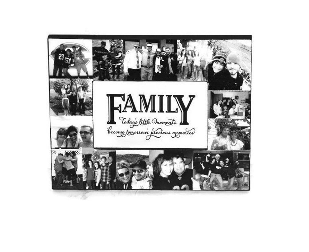 Family Picture Frame Collage Photo Frame Gifts for Her Fathers Etsy