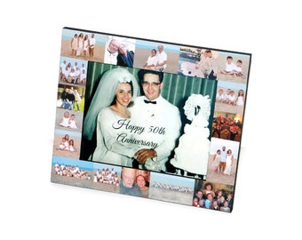 50th Anniversary Frame, Wedding Photos, I Do, I Love You Frame