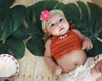 Moana Outfit Pdf Crochet Pattern Not A Finished Outfit Etsy