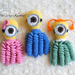 NICU Preemie Octopus Minion-inspired Handmade Newborn Preemie-Buddy, Preemie-comfort octopus, Baby Toy Crochet Octopus 7&quot;. Hypoallergenic