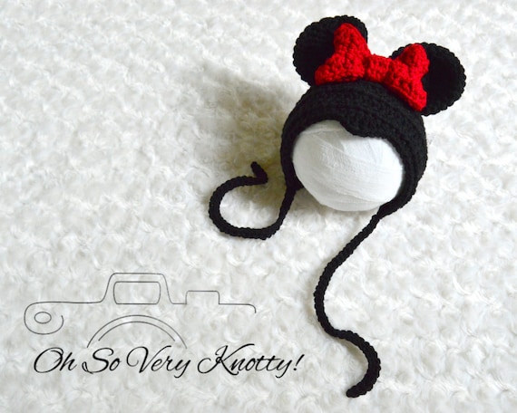 Minnie Mouse Inspired Handmade Baby Crochet Outfit/costume