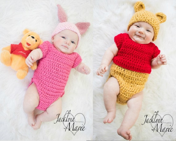 crochet winnie the pooh baby outfit