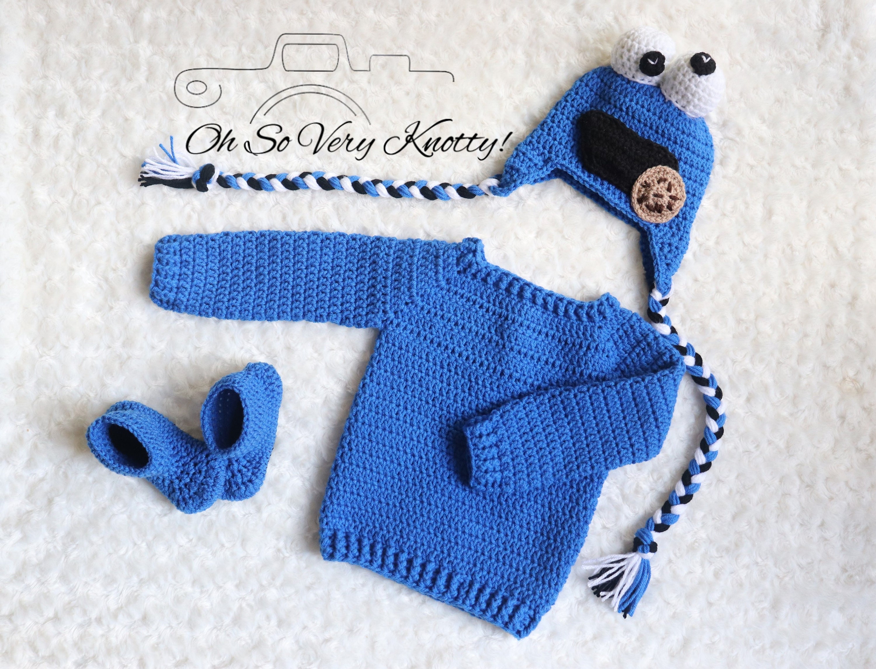 Newborn cookie monster costume 2025