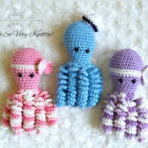 NICU Preemie Octopus. Boy Sailor, Pink & Purple Girly Handmade Amigurumi Preemie-Buddy, Newborn comfort octopus, Baby Toy Crochet Octopus 7&quot;