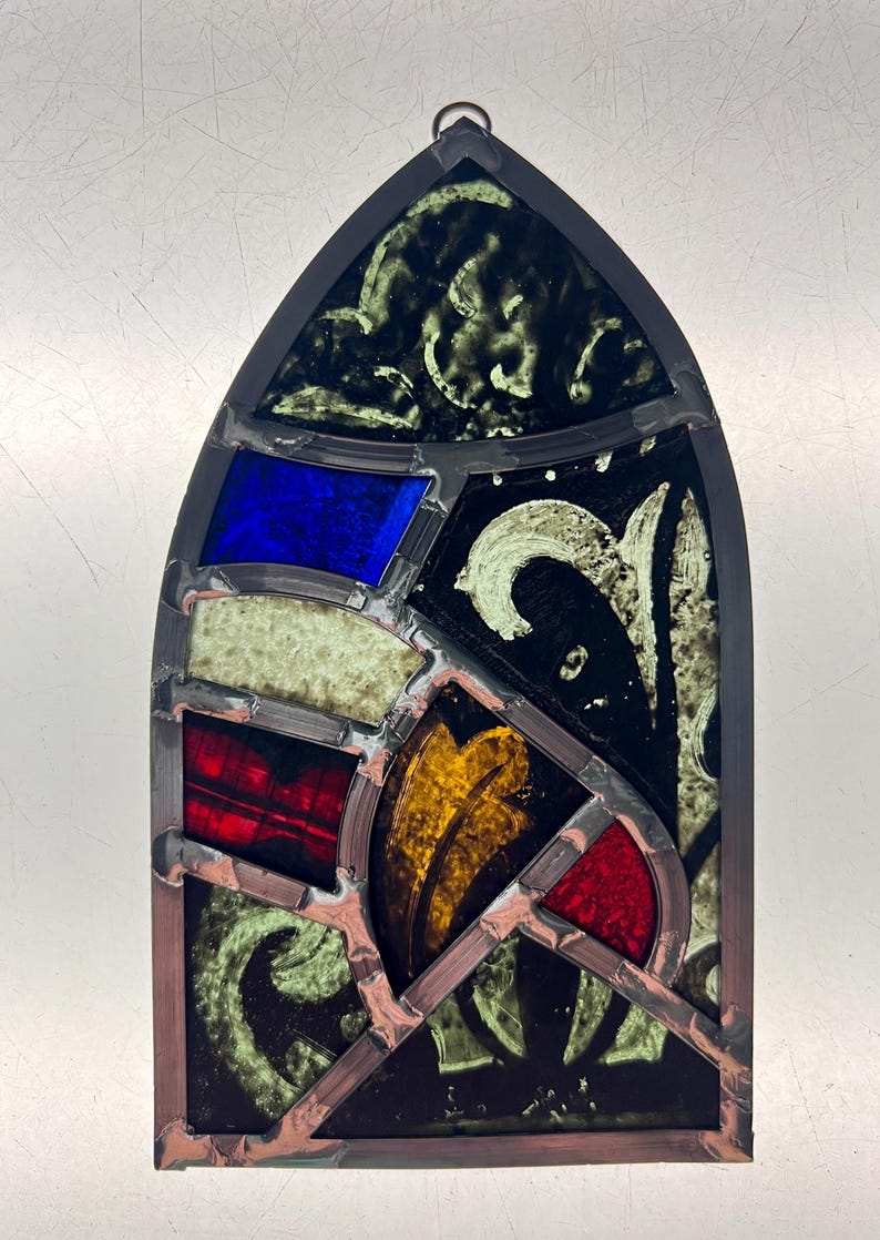 Antique Church Glass Suncatcher - Etsy