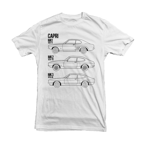 Ford Capri MK1-MK3 Car T-Shirt for Ford Owner Driver Fan Gift | Etsy
