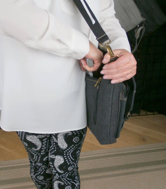 Camille ConcealsCindy Ambidextrous Draw Spacious Genuine Leather Concealed Carry Purse