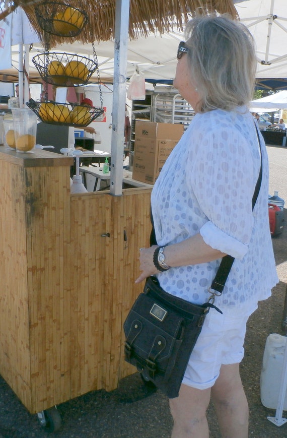 Camille ConcealsCindy Ambidextrous Draw Spacious Genuine Leather Concealed Carry Purse