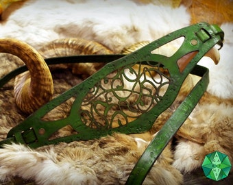 Woman Leather  Belt &quot;Lafleur&quot;