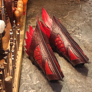 Braçadeiras &quot;Hermes&quot; (par) Pronto para enviar - larp, role play game, eventos alternativos