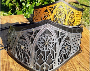 Underbreast "Cathedral" Leather Original Cosplay, LARP and goth event