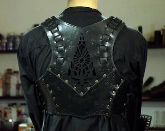 Female Armor/Corset &quot;Black Dorne&quot;  For Larp gothic pagan disco events