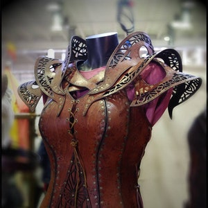 Female leather armor/corset "Artemis" original cosplay larp events