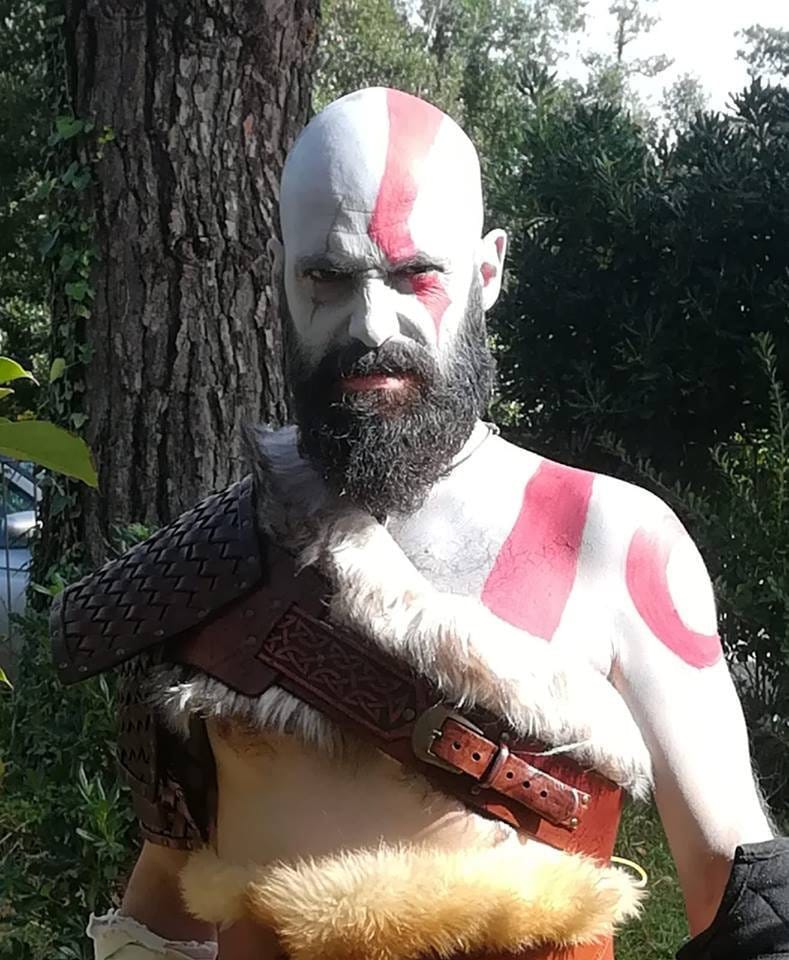 Halloween Carnival Hot Game Gods Killer War Full Set Outfit With Props  Ragnarok Kratos Cosplay Costume