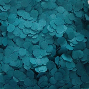 Biodegradable Wedding Confetti - Teal - Eco Friendly Tissue Paper Circles - Party Table Decoration - For Balloons - 5 TO 100 HANDFULS