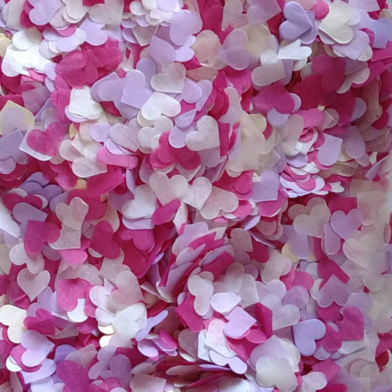 CONES? Rose Gold Pink Ivory Wedding Confetti Love Hearts Bio Degradable 