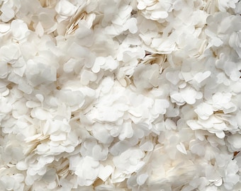 Ivory Heart Confetti | Biodegradable Tissue Paper Hearts | Eco-Friendly Wedding Table Decoration | Handmade in the UK