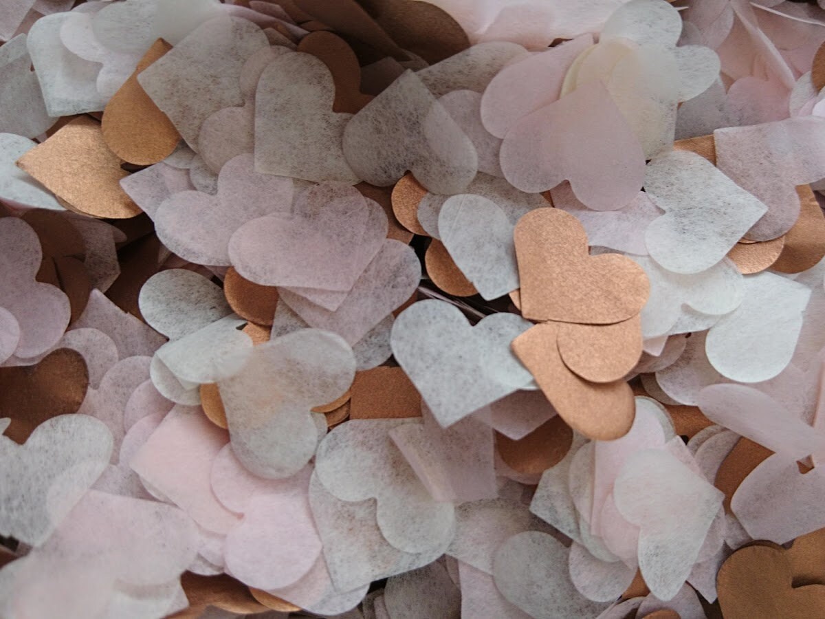 Biodegradable Wedding Confetti Metallic Copper/rose Gold Etsy UK
