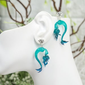 Magical mermaid Dangles, Hypoallergenic earrings, dangle earrings, Mermaid earrings