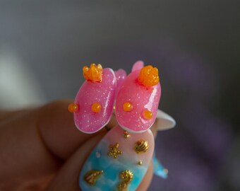 Mystery box Elegant coral earrings ocean earrings Acropora loripes beach earrings,Coraline animal earrings reef earrings