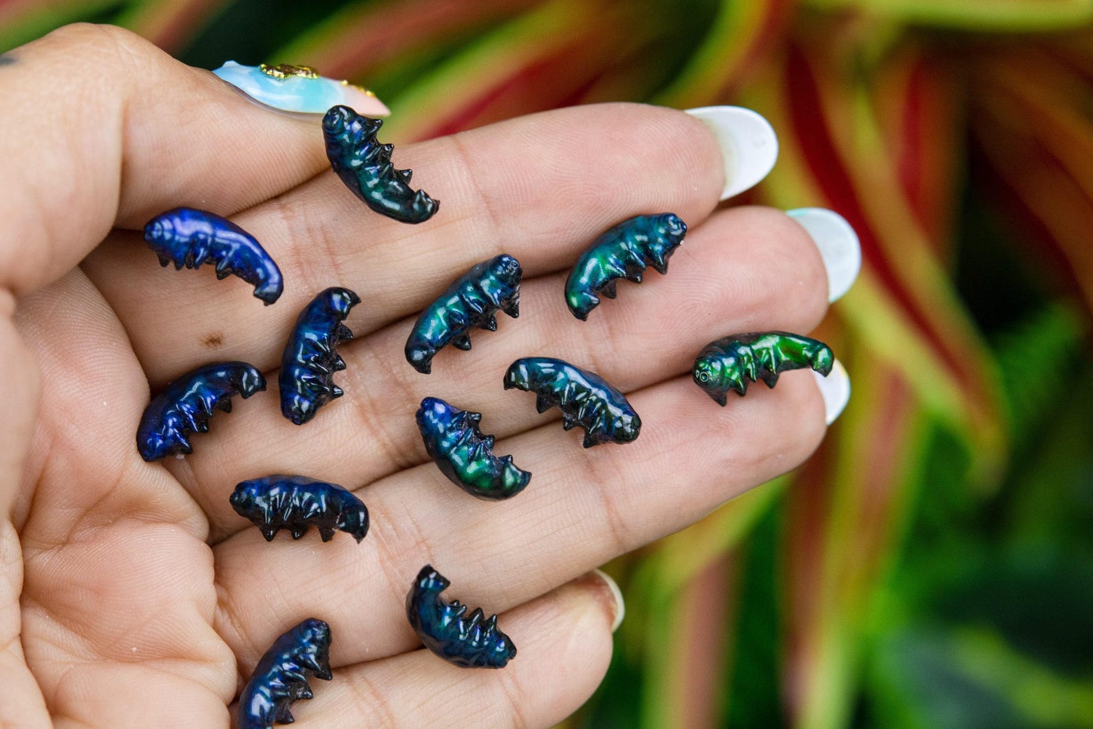 Color Changing Titanium Tardigrade Earrings, Hypoallergenic Earrings ...
