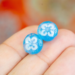 Glow in the dark Moon jellyfish earrings, nautical statement earrings, marine biology, lapel pins, miniature figures, pendants