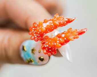 Glow in the dark triopha maculata Pacific Northwest Earrings!Ocean Earrings, Beach Jewelry, Diver/Mermaid gift