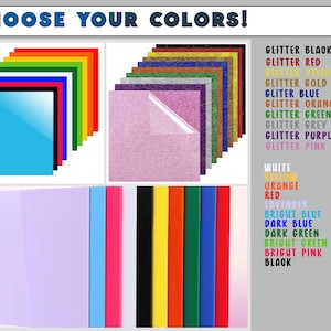 a bunch of different colors of paper on a white background