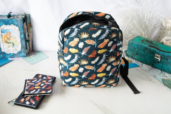 Nudibranchs of the Pacific Northwest mini Backpack Canvas Back Pack Nudibranch Ecological Back Pack Etsy UK