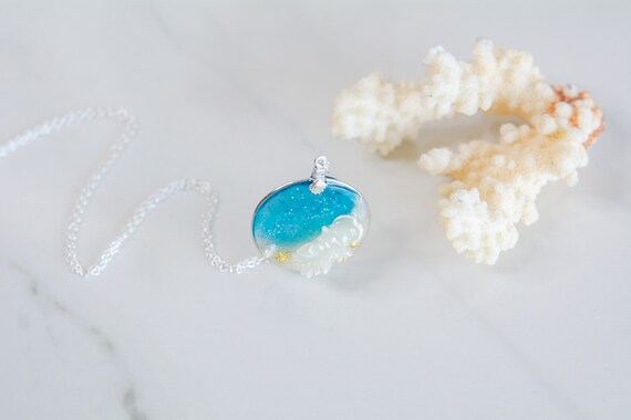 Scuba Diving Diver Necklace Scuba Gear jewelry scuba jewelry glass pendant