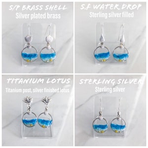 Peacock Mantis Shrimp Recycled Charms,scuba diver gift, shrimp earrings, shrimp necklace, image 6