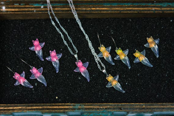 小物・アクセサリー SEA-ANGELS17 New 15mm Sea Angel, Clione Limacina, Glow in the Dark Nudibranch