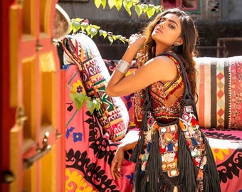 Banjara Mirror Tote/ Cuero vegano