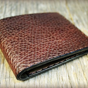 Handmade Buffalo Leather Wallet: Italian Crafted Men&#39;s Wallet