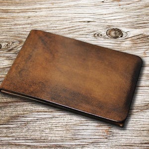 Portemonnee, leren portemonnee, leren herenportemonnee, leren kaarthouder, leren portemonnee, handgemaakte leren portemonnee, creditcardhouder, Art.WM021
