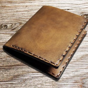 Cartera de piel, Billetera, Billetera de hombre, Billetera de piel italiana, Billetera de piel, Billetera de piel hecha a mano, Billetera de regalo para hombre, Art.WM033