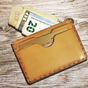 Tarjetero de piel, billetera italiana minimalista, tarjetero de piel, tarjetero de visita, funda de piel para tarjetas de crédito, regalo para hombre, Art.WM043