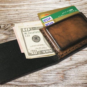 Wallet, Leather Wallet, Man Leather Wallet, Mens leather wallet, Bifold wallet, Handmade leather wallet, Credit card Holder, Art.WM021