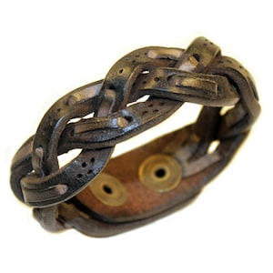 Bracciale, Bracciale Cuoio, Bracciale Pelle, Braccialetto, Bracciale Intrecciato, Bracciale Artigianale, Braccialetto Pelle, Art.BRM011