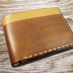 Mens wallet, Men's wallet hand dyed leather, Leather Wallet, Handmade leather wallet, Hand Stitched Wallet, Made in Italy Wallet, Art.WM047