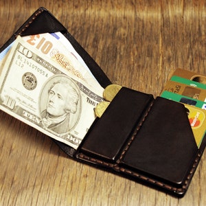 Handmade Italian Leather Wallet: Minimalist Card Holder