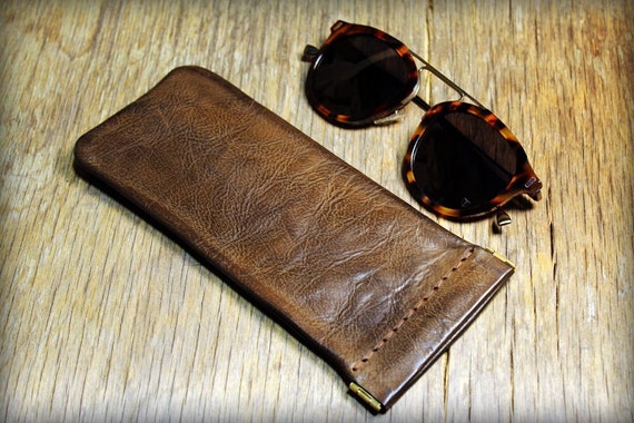 Sunglasses Case, Glasses Leather Case, Eyewear Pouch, Shades Pouch
