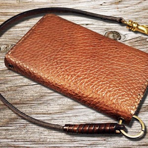 Mens Chain Wallet, Mens Leather Biker Wallet, Men Wallet, Man Leather Chain Wallet, Italian Leather Wallet, Handmade Wallet, Art.WM051