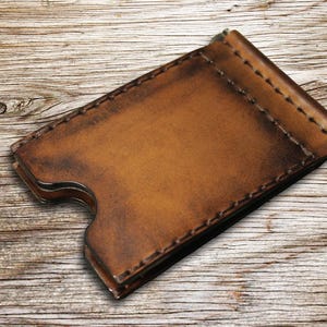 Money Clip Wallet, Leather Wallet, Man Minimal Leather Wallet, Mens Leather Wallet, Italian Leather Wallet, Minimalist Wallet, Art.WM024