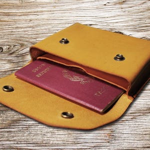 Leren portemonnee, leren riemzak, leren tas telefoonriem, leren herenportemonnee, handgemaakte leren portemonnee, minimalistische portemonnee, Art.MISC046