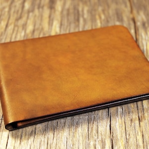 Handmade Italian Leather Card Wallet: Minimalist Credit Card Holder